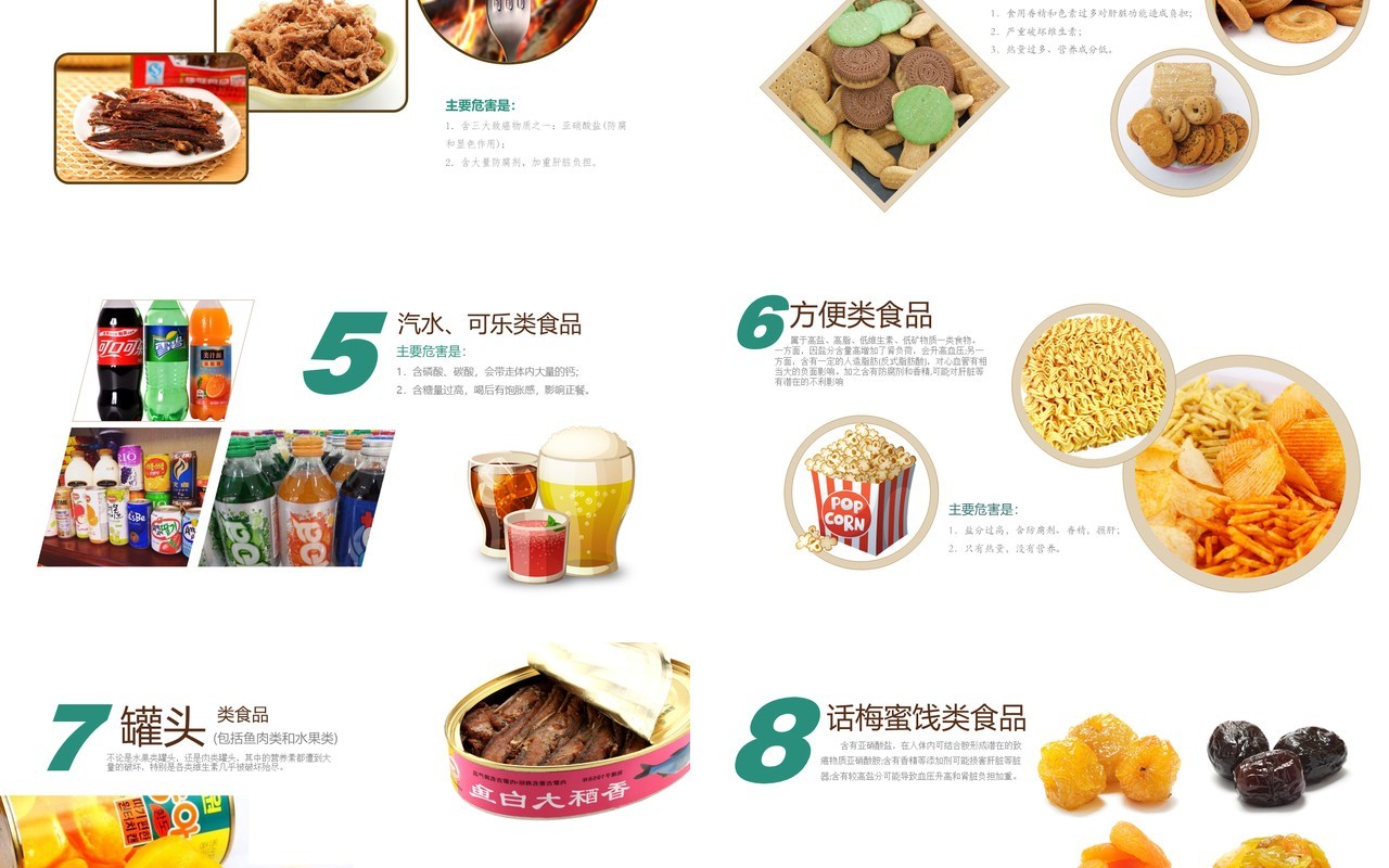中小学生食品安全教育主题PPT模板