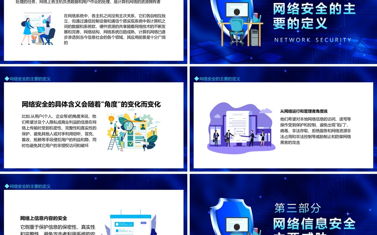 网络信息安全问题及案例剖析动态PPT模板