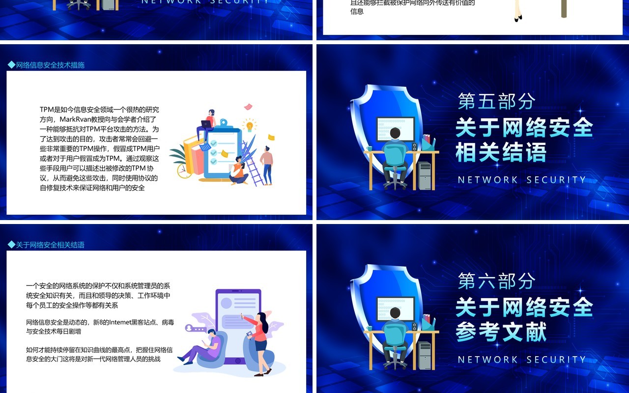 网络信息安全问题及案例剖析动态PPT模板