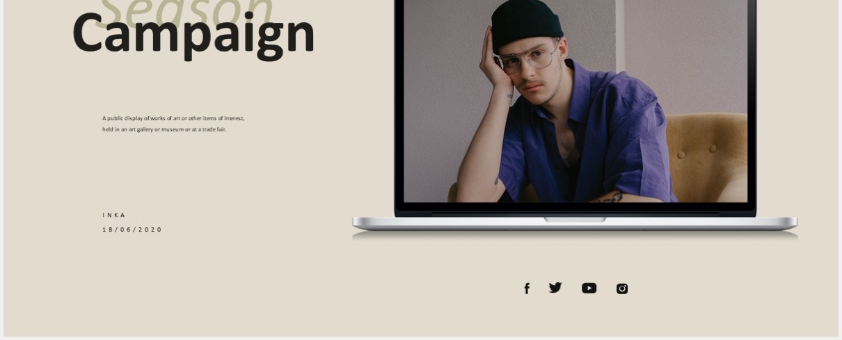 标志性的时尚时装画册展示宣传PPT模板iconic lookbook fashion powerpoint templates