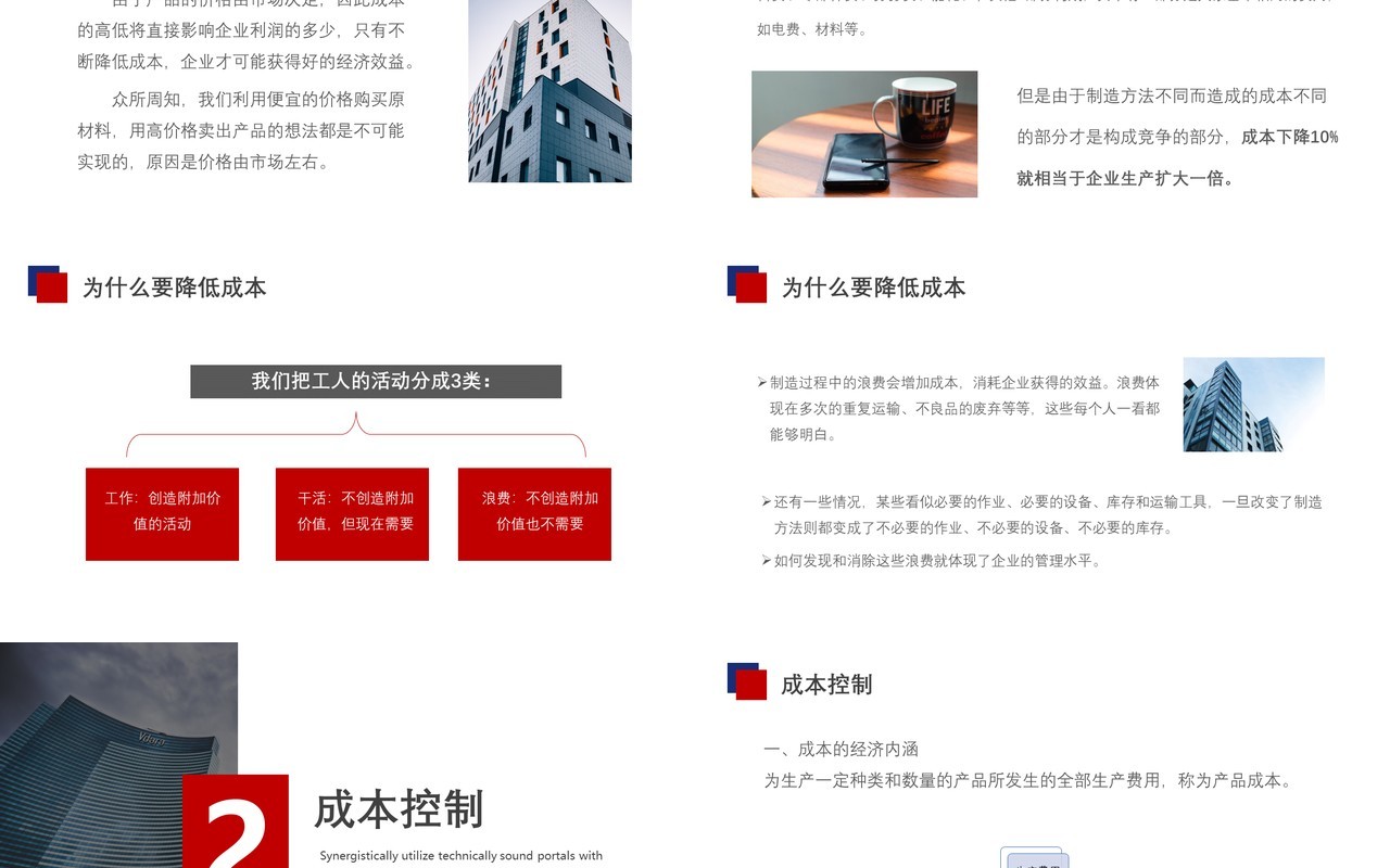 企业生产成本控制培训PPT模板