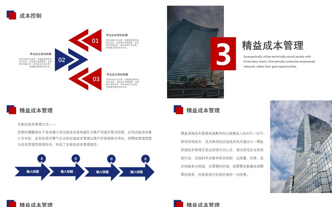 企业生产成本控制培训PPT模板