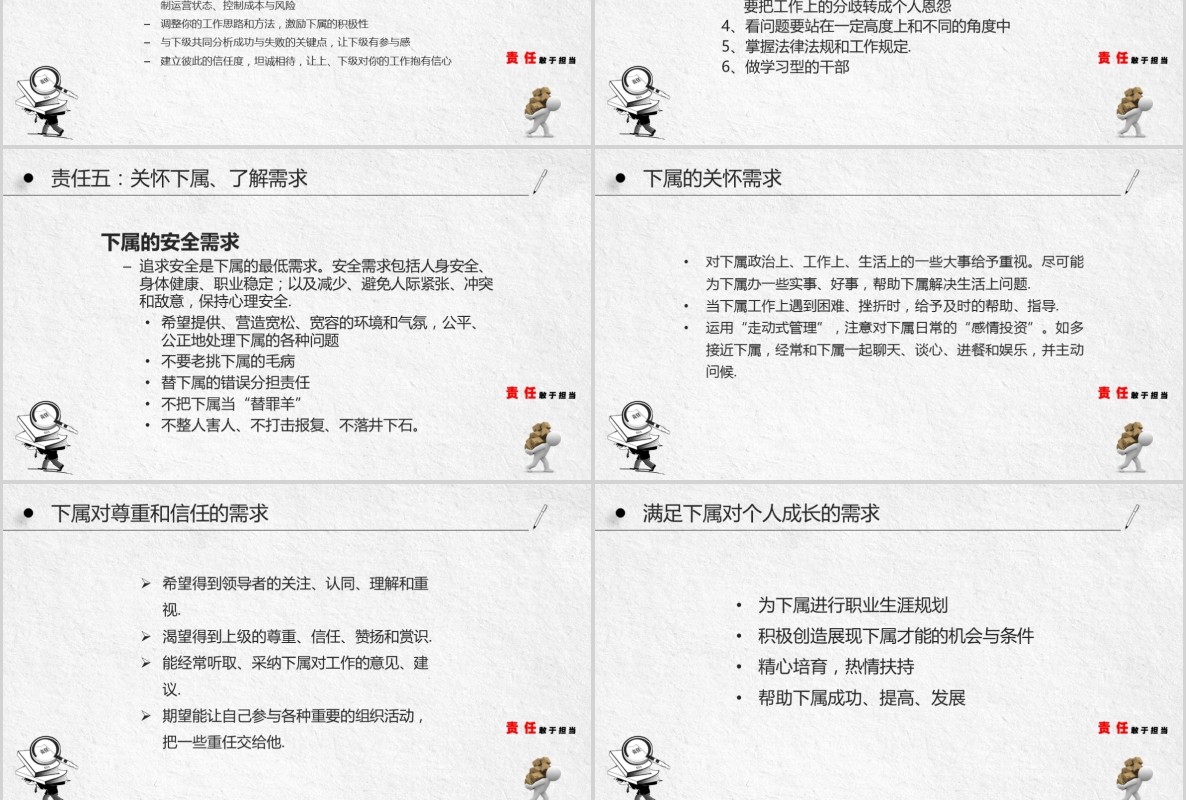 简约简洁企业员工责任心培训课件PPT模板