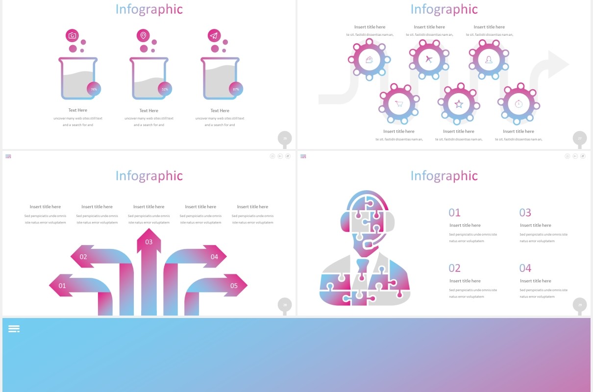 渐变时尚工作汇报国外PPT模板dutronium powerpoint template
