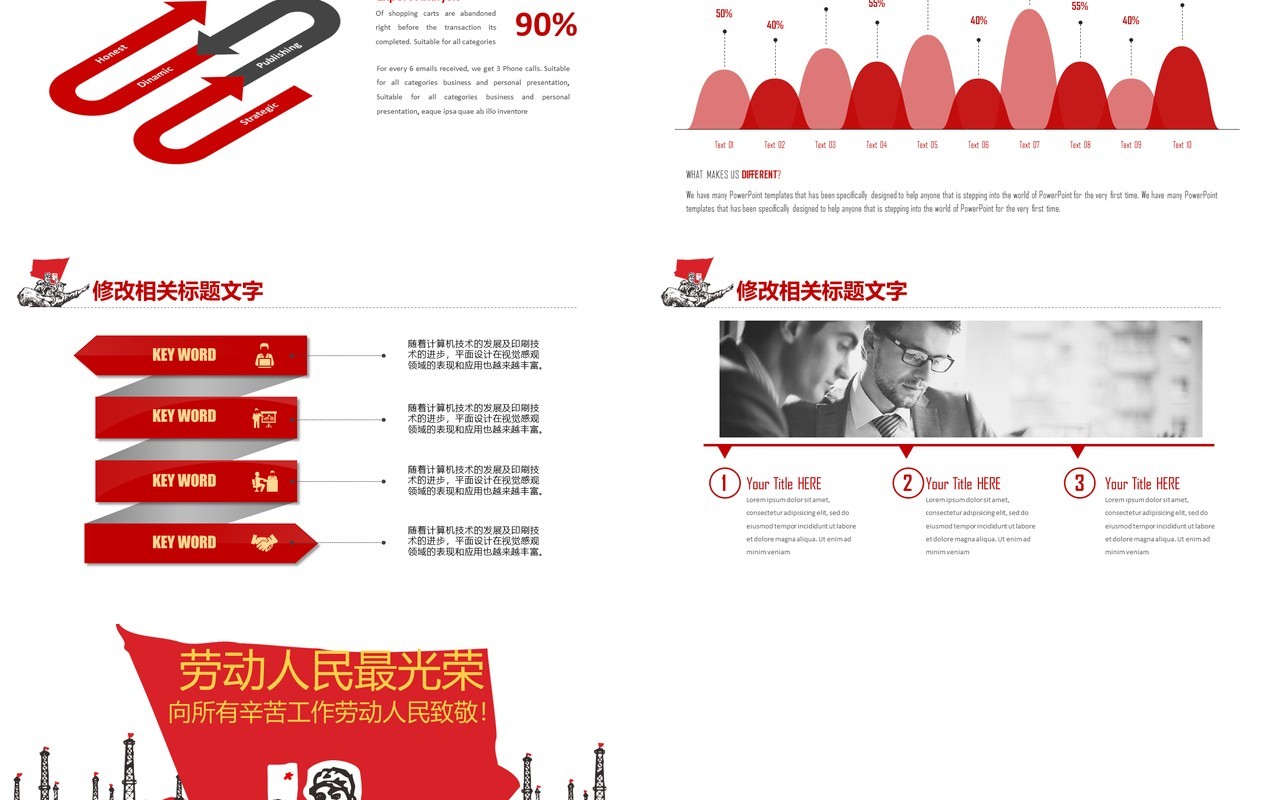 五一国际劳动节主题活动策划案PPT模板