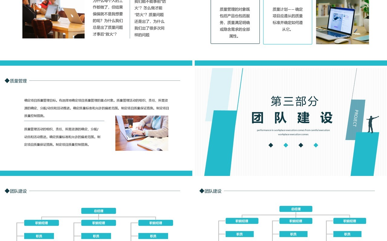项目管理执行与保障动态PPT模板