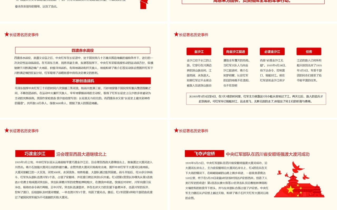 长征精神永放光芒热烈庆祝中国共产党建党100周年暨红军长征胜利85周年动态PPT模板