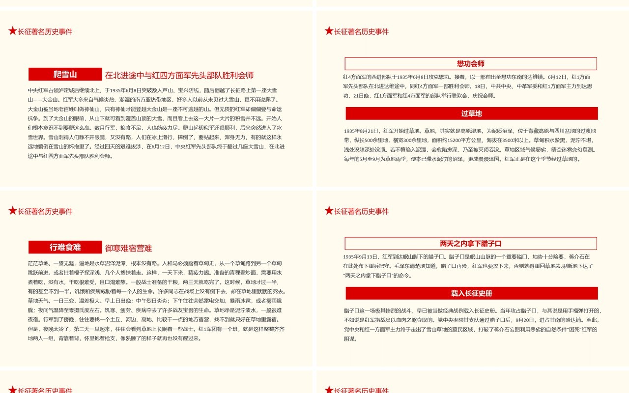 长征精神永放光芒热烈庆祝中国共产党建党100周年暨红军长征胜利85周年动态PPT模板