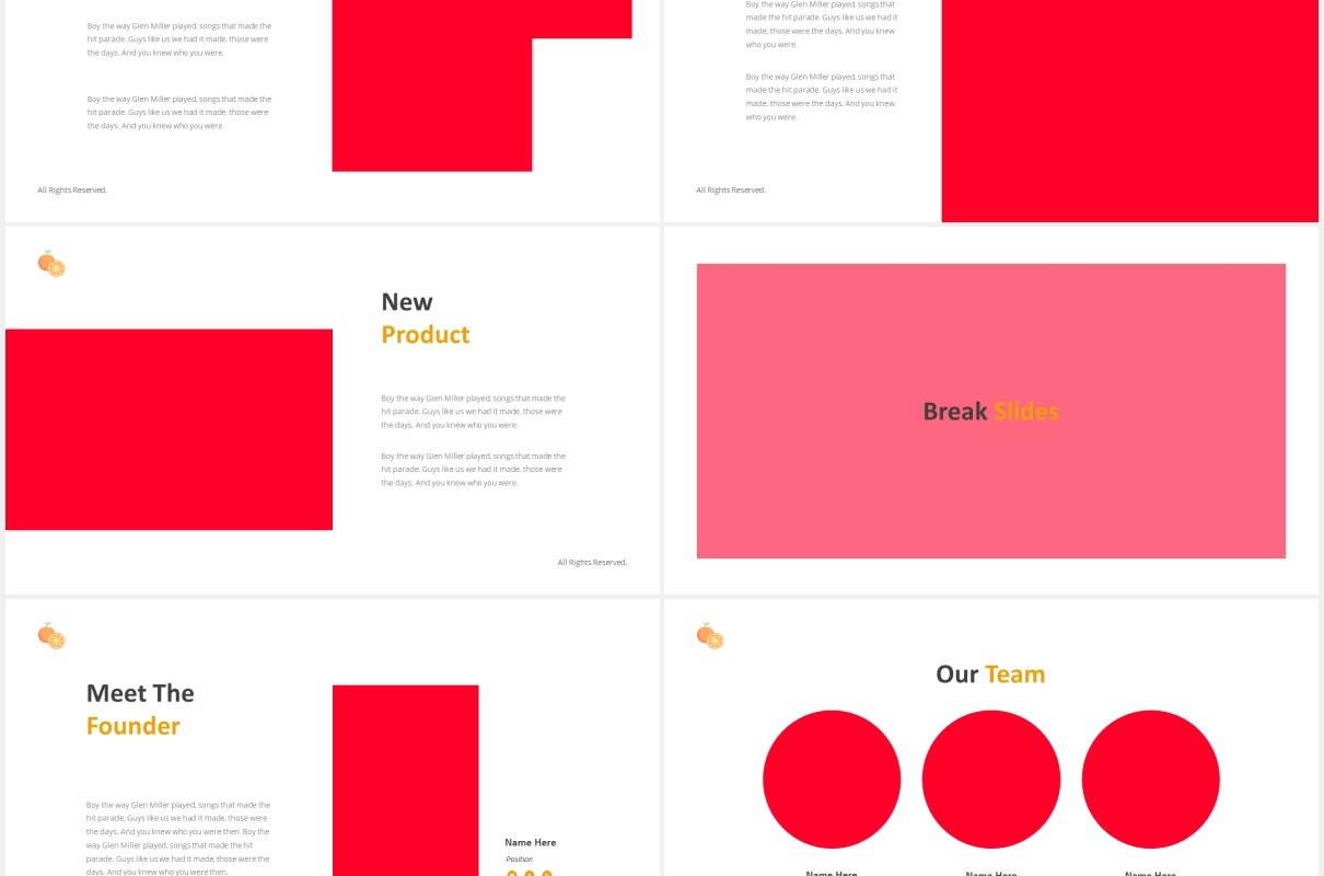 水果店PPT图片排版设计模板Fruit Store Powerpoint Template