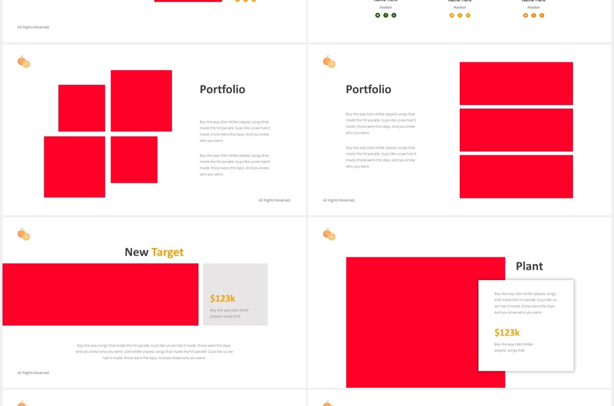 水果店PPT图片排版设计模板Fruit Store Powerpoint Template