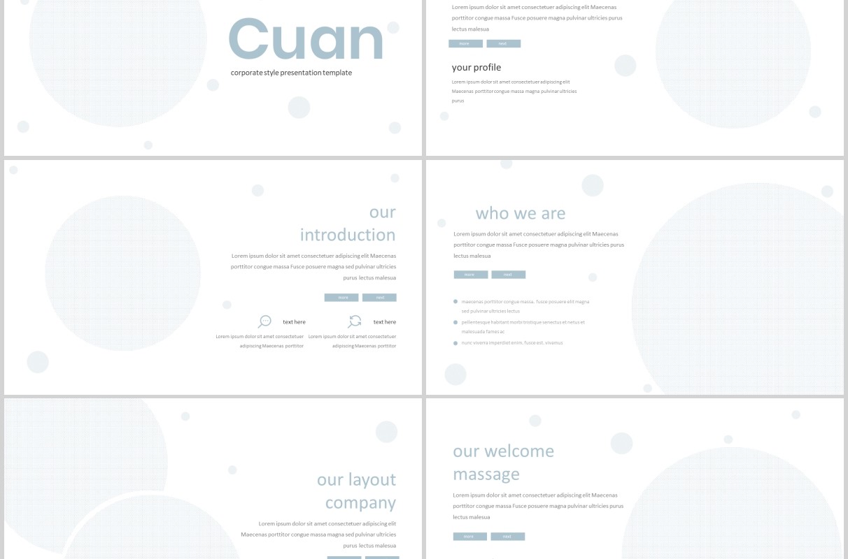 简洁工作通用总结计划汇报PPT模板版式设计Cuan Powerpoint Template