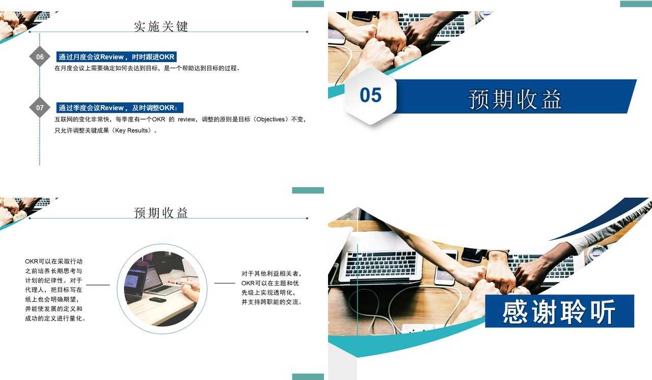 企业培训OKR工作法绩效管理PPT模板