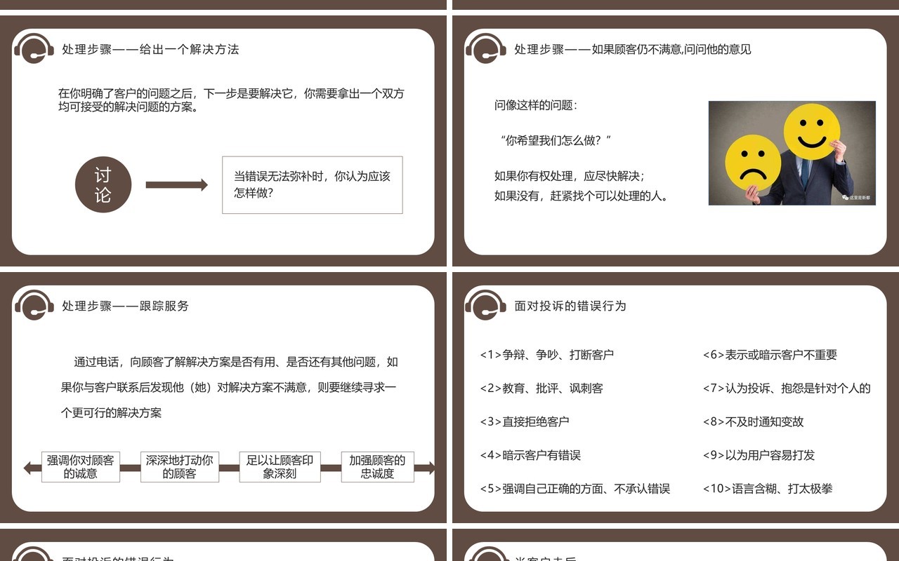 客户投诉处理技巧客服培训课件PPT模板