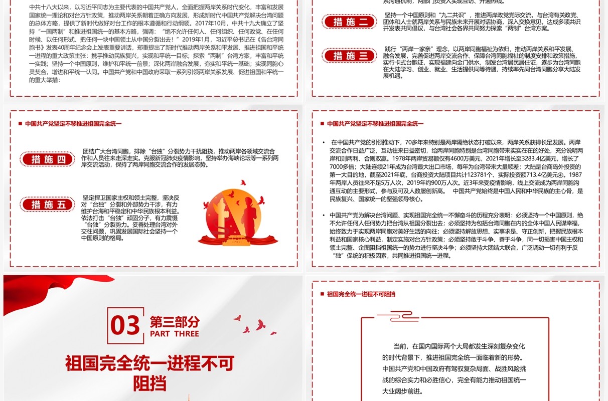 台湾问题与新时代中国统一事业PPT模板