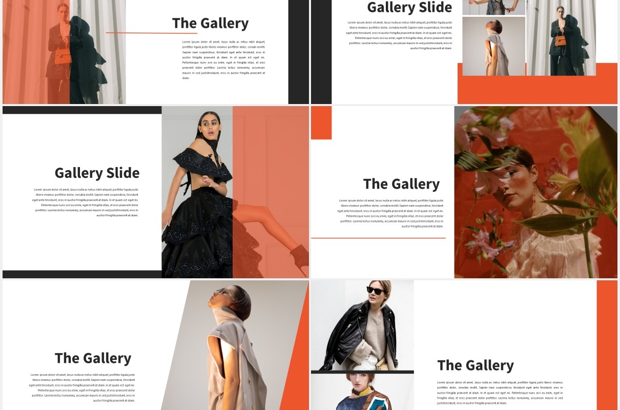 时尚作品图片展示PPT模板Motion Powerpoint Template