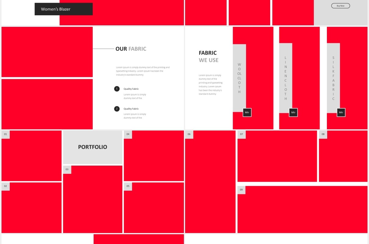 服装西服定制产品展示PPT图片版式设计模板Lexi Tailor Powerpoint Template