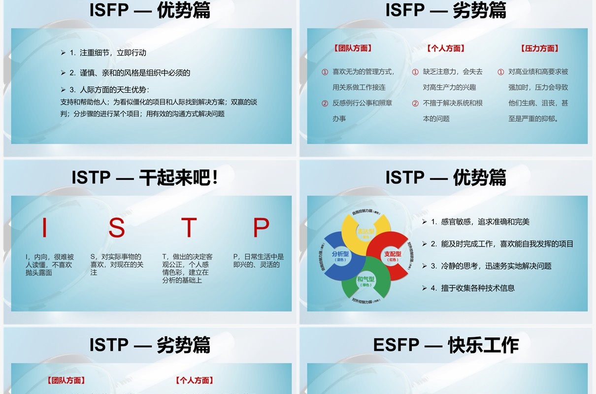 蓝色商务性格放大镜教育教学课件PPT模版