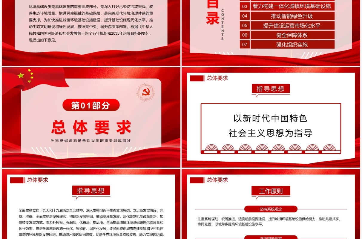 关于加快推进城镇环境基础设施建设的指导意见PPT模板