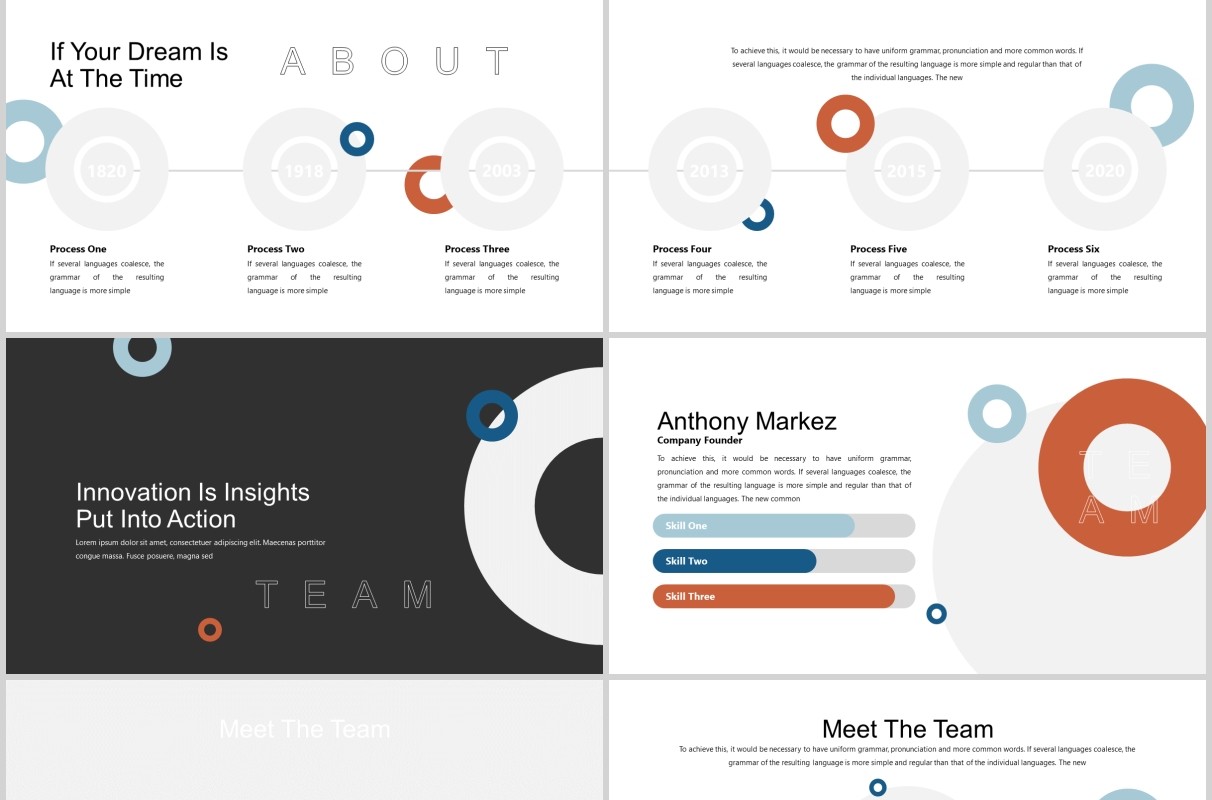 简约教育图片排版设计PPT模板Pitcho - Pitchdeck Powerpoint Template