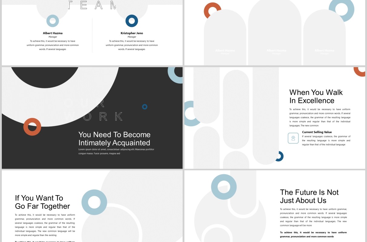 简约教育图片排版设计PPT模板Pitcho - Pitchdeck Powerpoint Template