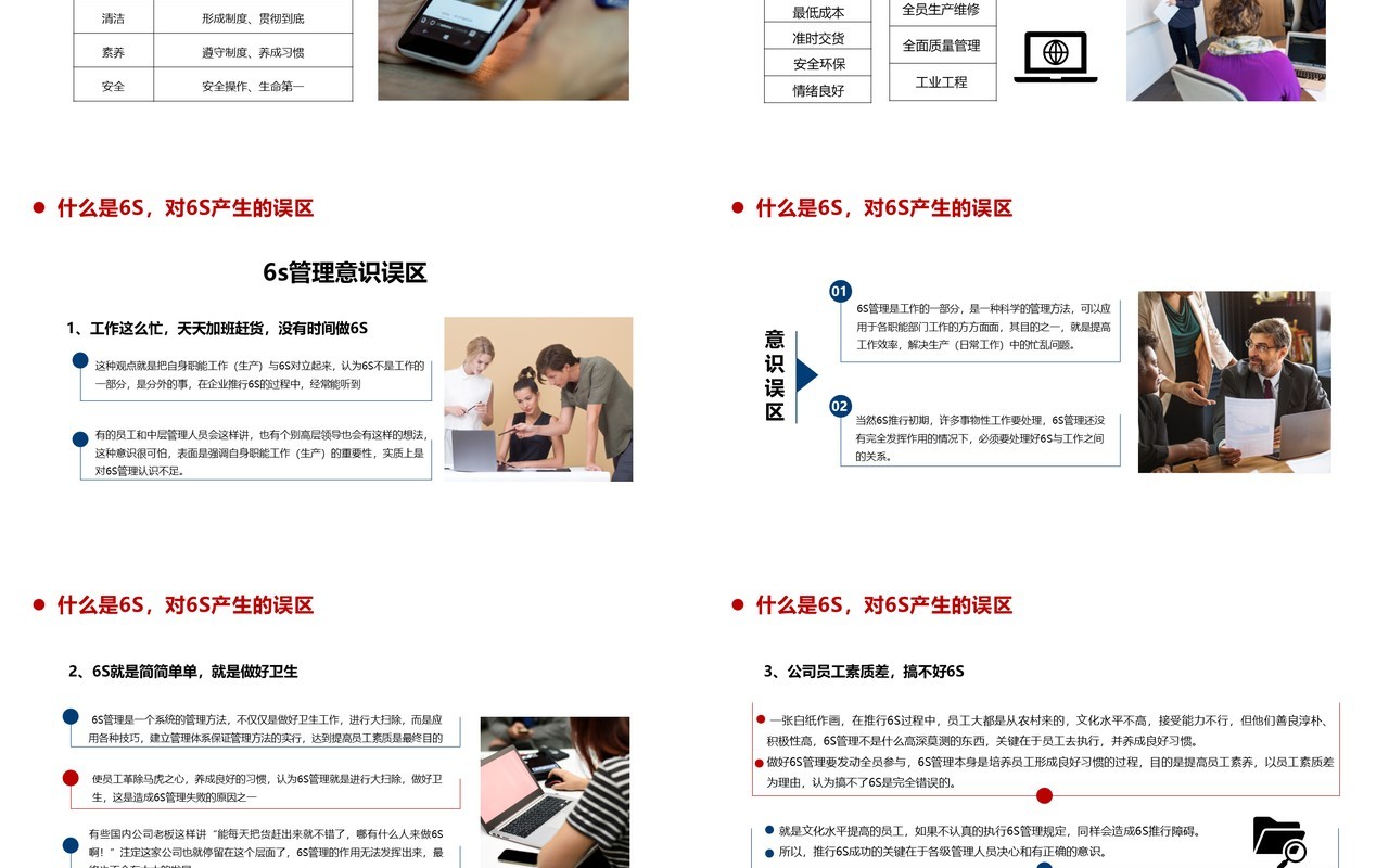 商务风企业6S管理培训通用动态PPT模板