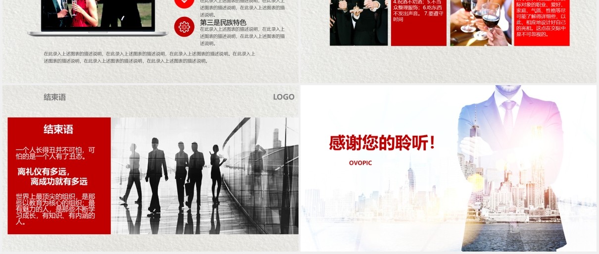 企业员工商务礼仪培训课件PPT模板