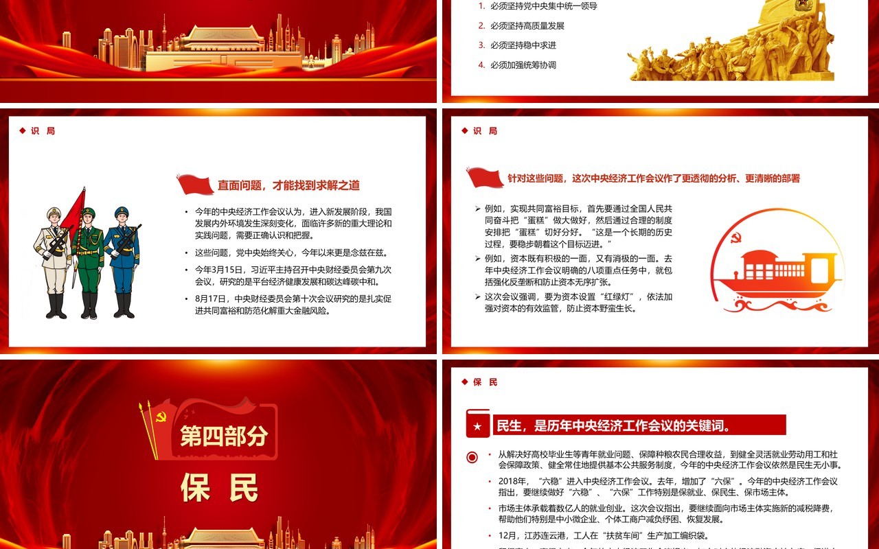 中央经济工作会议发出导航信息PPT模板