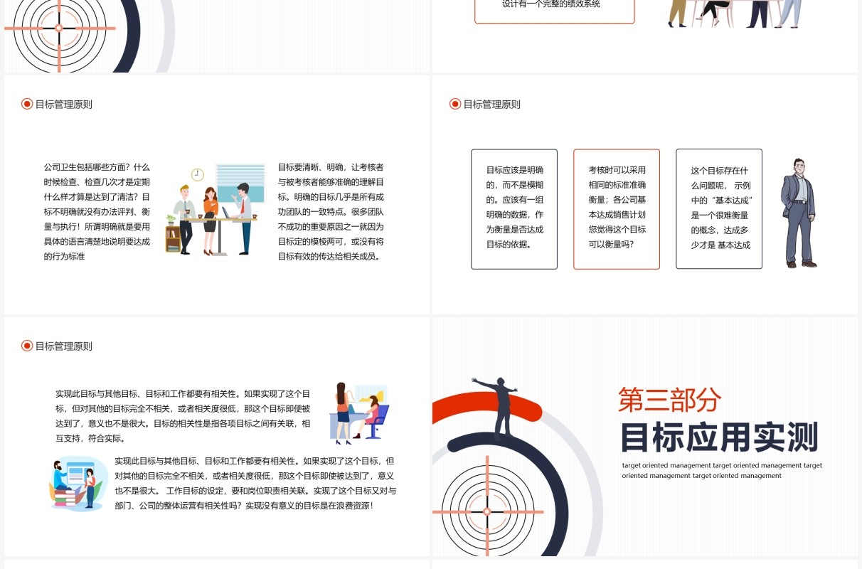 目标同向精准管理成功原则动态PPT模板