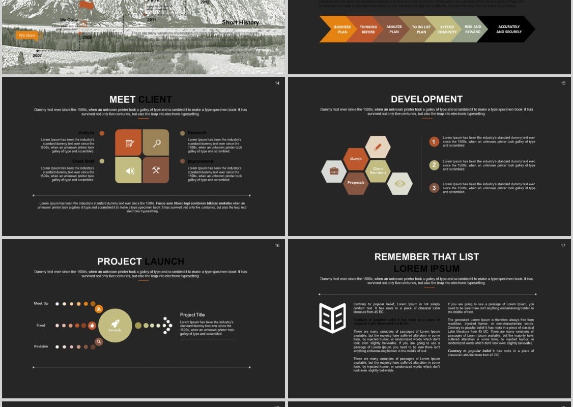 工作通用PPT版式设计信息图表模板Untung - Powerpoint Template