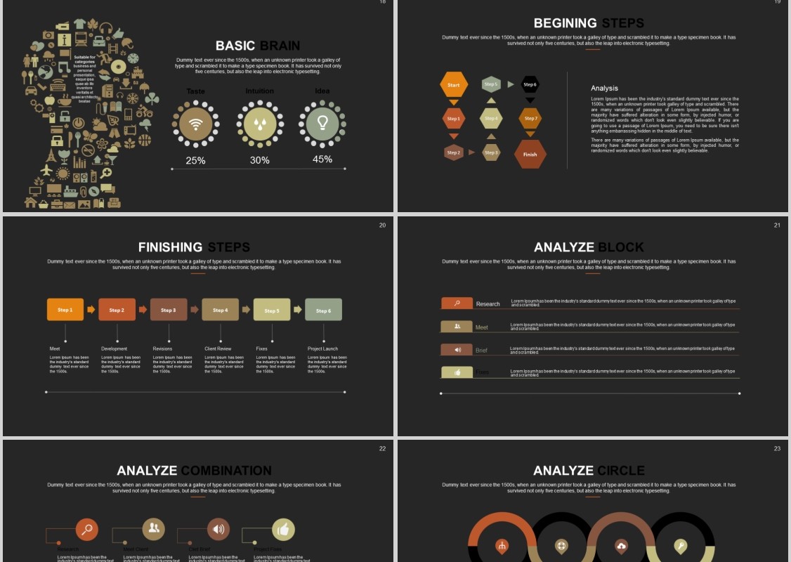 工作通用PPT版式设计信息图表模板Untung - Powerpoint Template