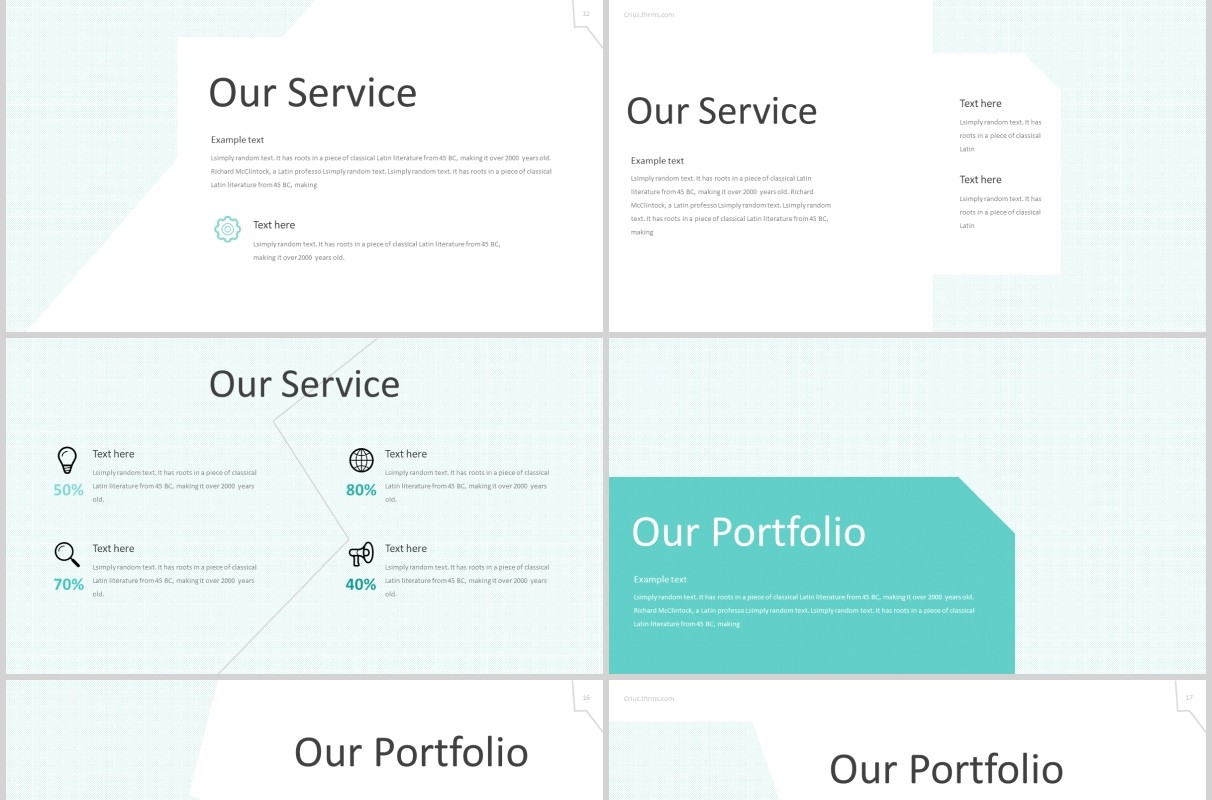公司事件时间轴PPT模板版式设计Crius - Powerpoint Template