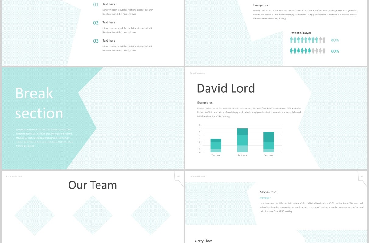 公司事件时间轴PPT模板版式设计Crius - Powerpoint Template
