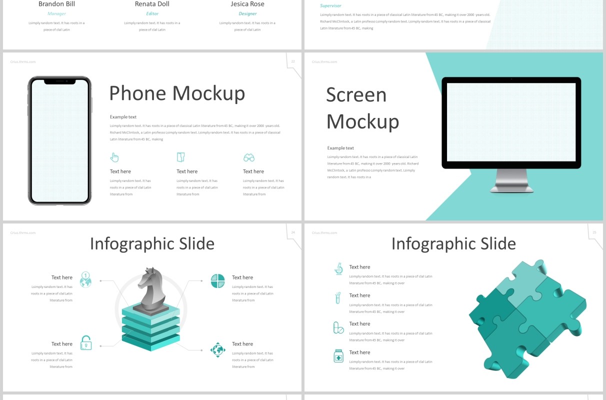 公司事件时间轴PPT模板版式设计Crius - Powerpoint Template