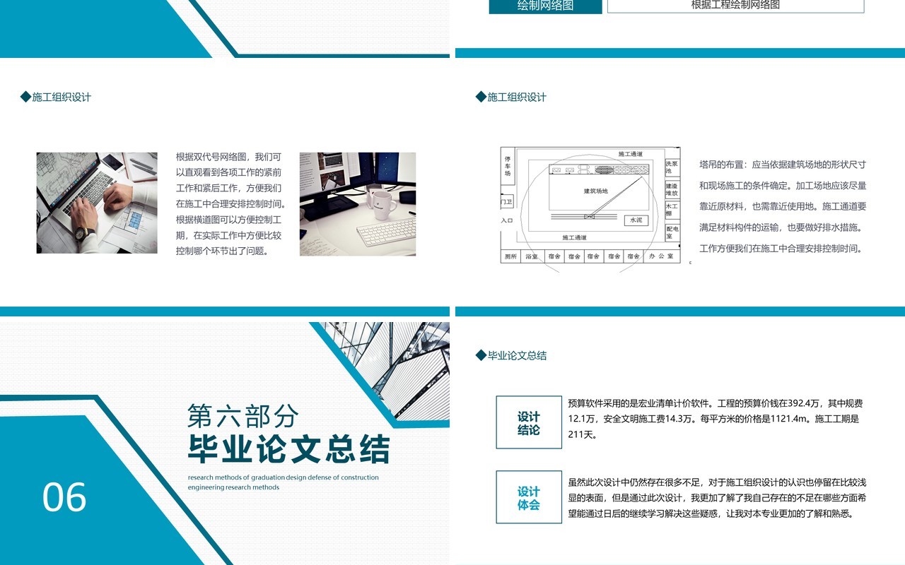 建筑工程毕业设计答辩动态PPT模板