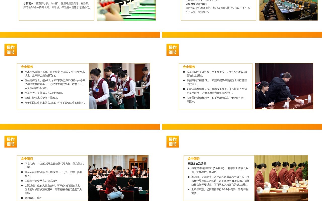高端商务会议接待礼仪培训座次安排PPT模板