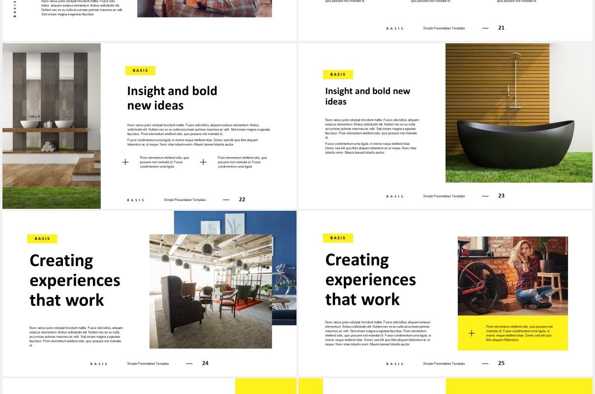 现代创意公司产品宣传介绍PPT模板basis modern creative powerpoint template