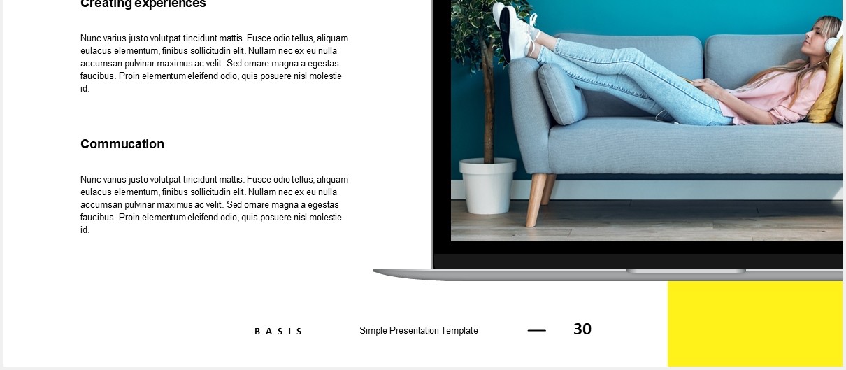 现代创意公司产品宣传介绍PPT模板basis modern creative powerpoint template