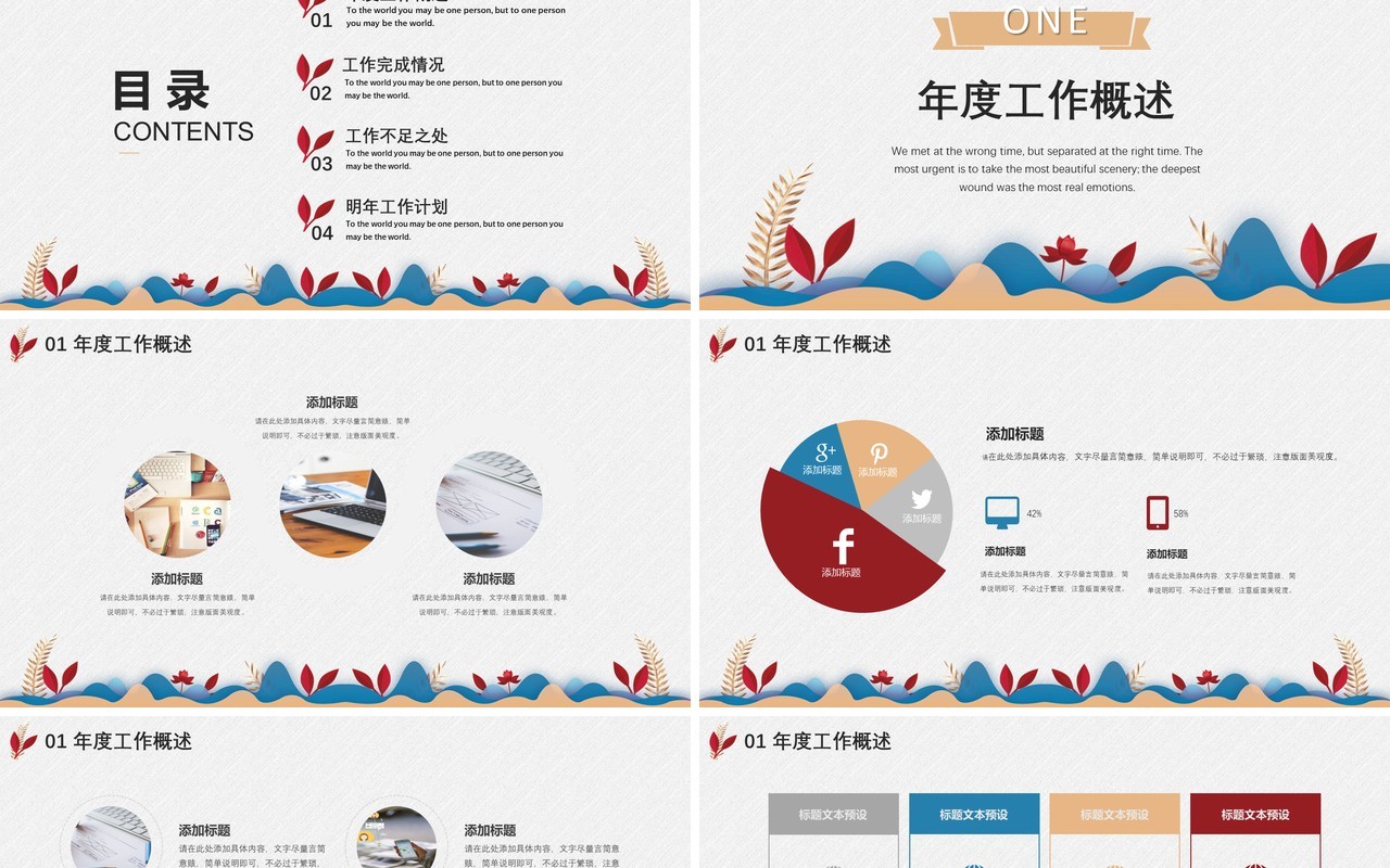年终个人工作汇报总结ppt