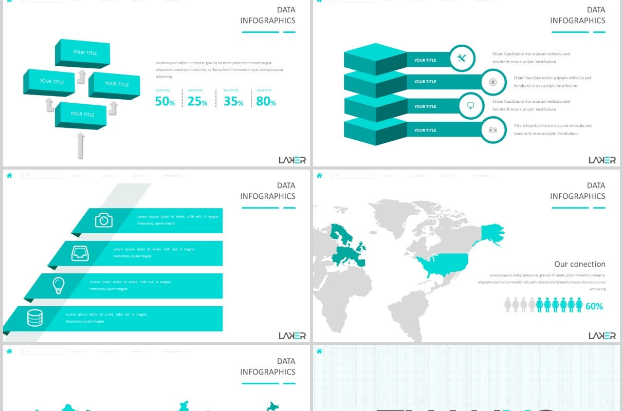 公司介绍个人简历PPT模板版式设计Laker Powerpoint Template
