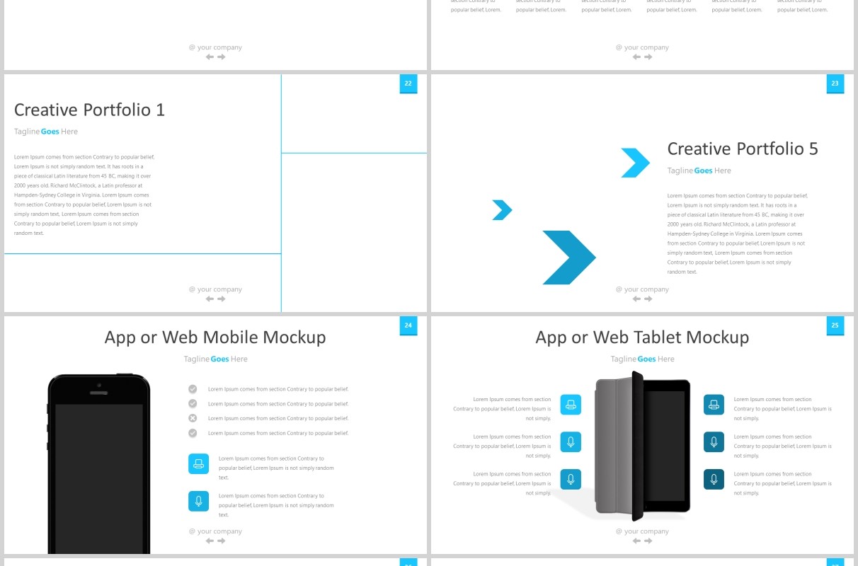 蓝色简洁公司团队介绍个人简介PPT模板maxpro powerpoint template