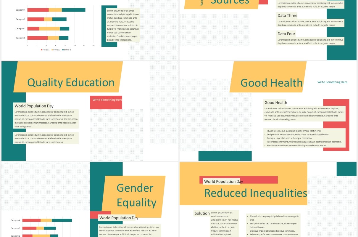 黄绿色图片排版设计个人简历工作报告PPT模板REPRODUCTO PowerPoint