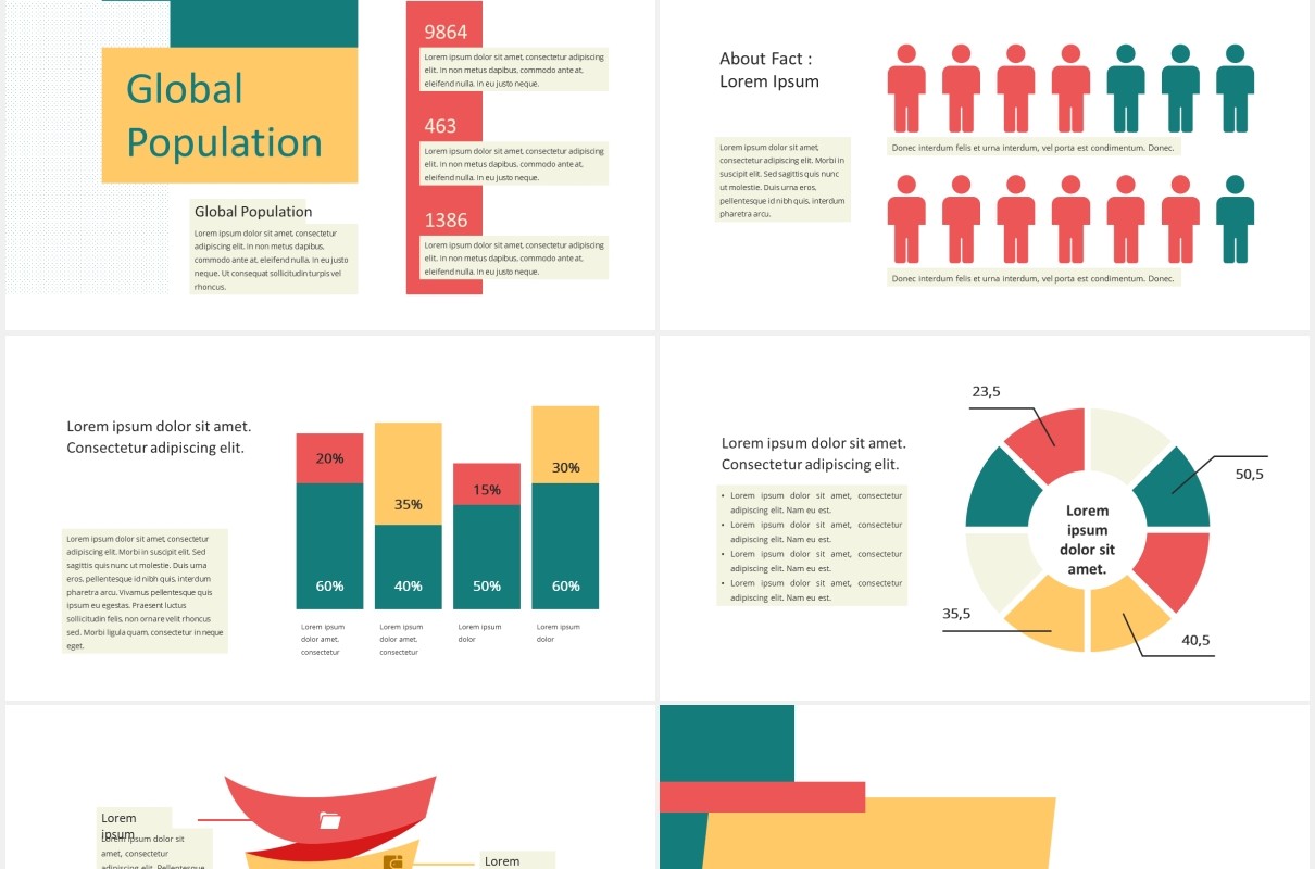 黄绿色图片排版设计个人简历工作报告PPT模板REPRODUCTO PowerPoint