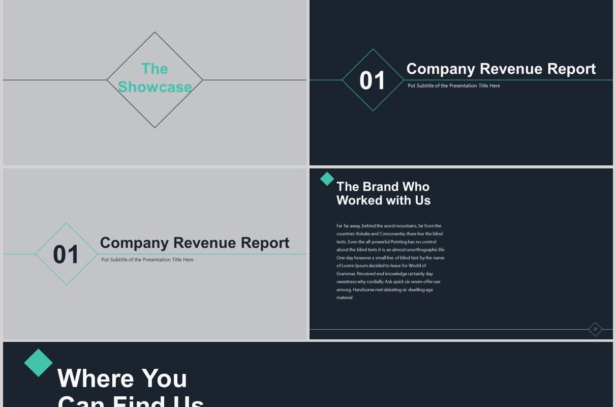 深色高端可视化信息图表PPT模板版式设计Lupis Powerpoint Template