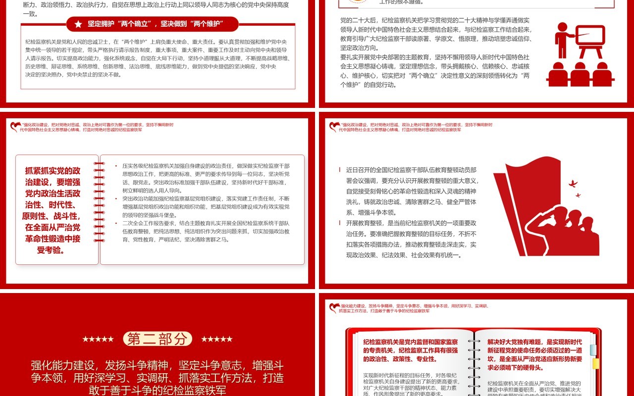 锻造高素质纪检监察部队伍专题党课培训PPT模板