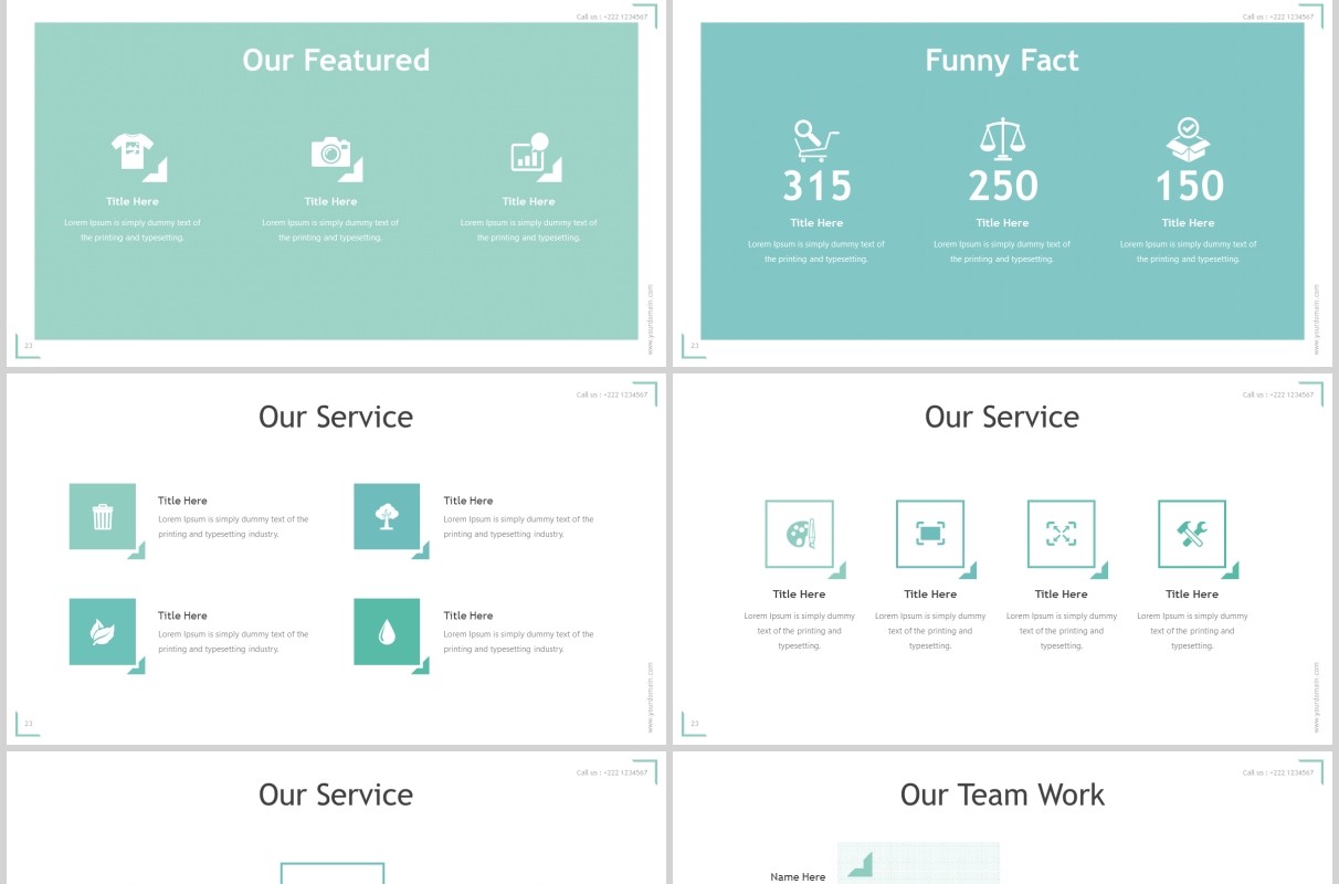 公司历程发展时间轴企业宣传PPT模板版式设计Corner - Powerpoint Template