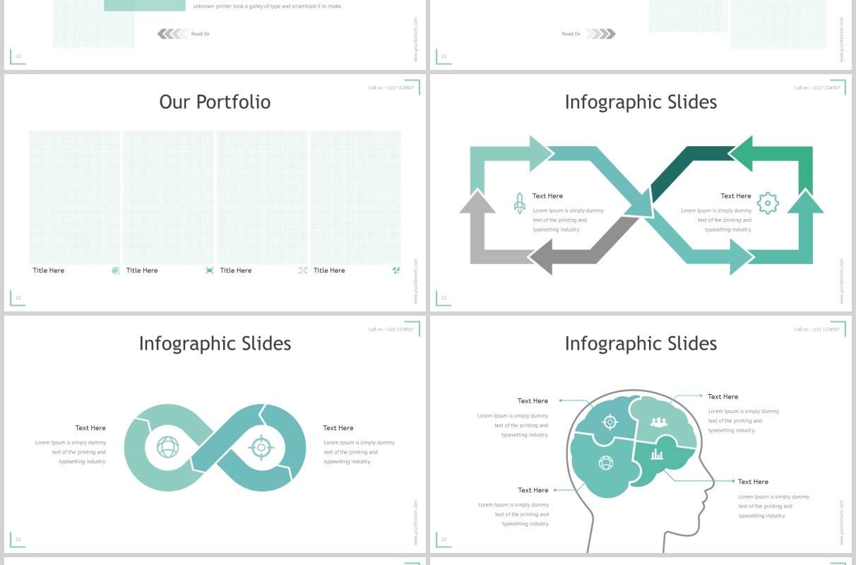 公司历程发展时间轴企业宣传PPT模板版式设计Corner - Powerpoint Template