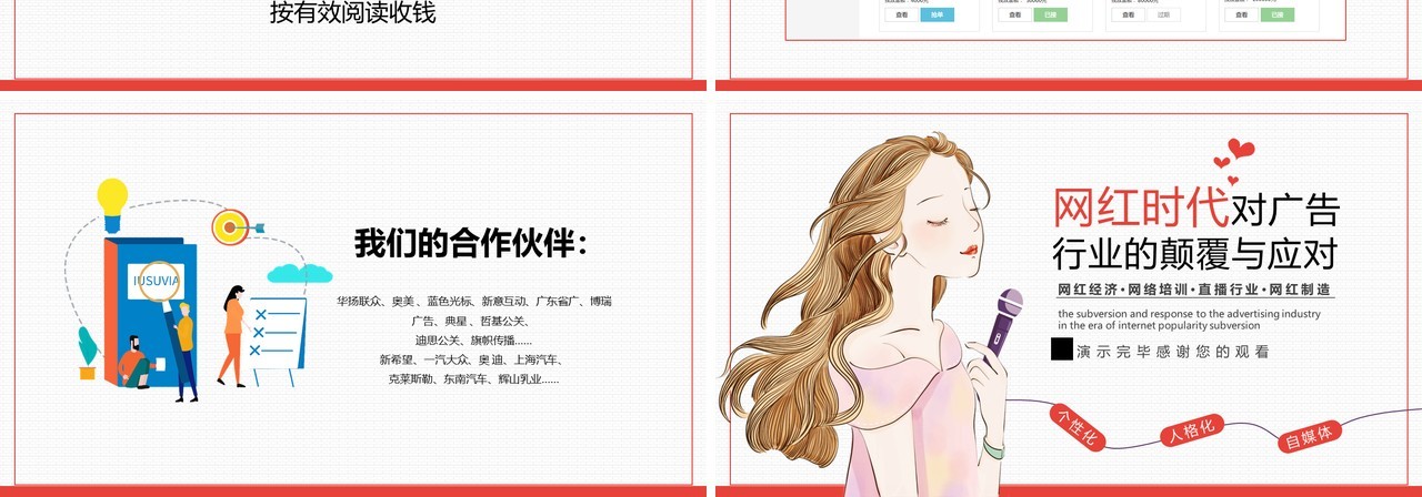电商直播网红经济培训PPT模板