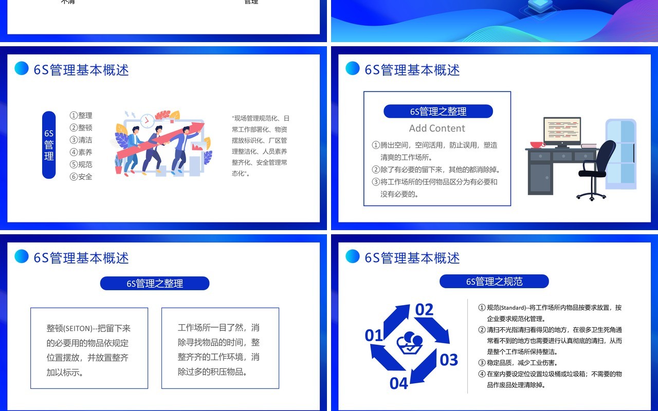 蓝色扁平化企业管理能力培训PPT模板
