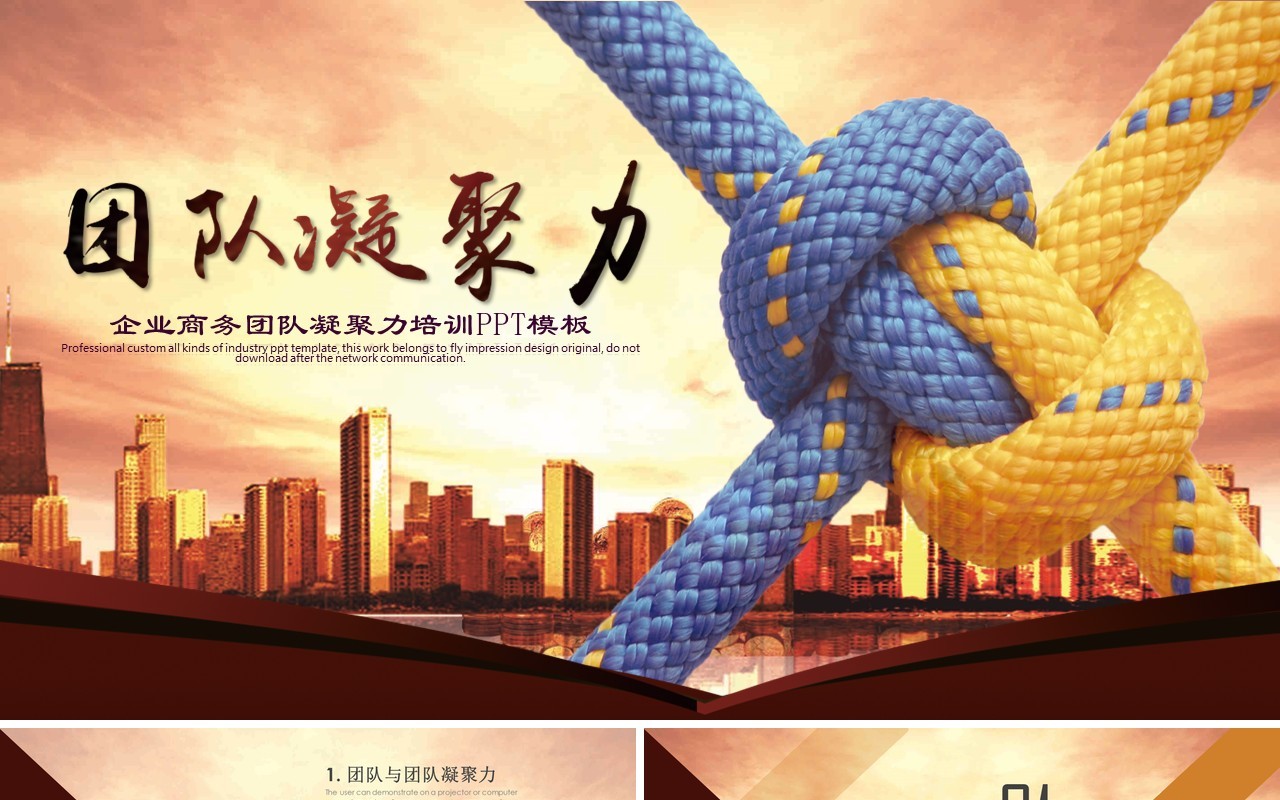企业文化团队凝聚力员工培训PPT模板27