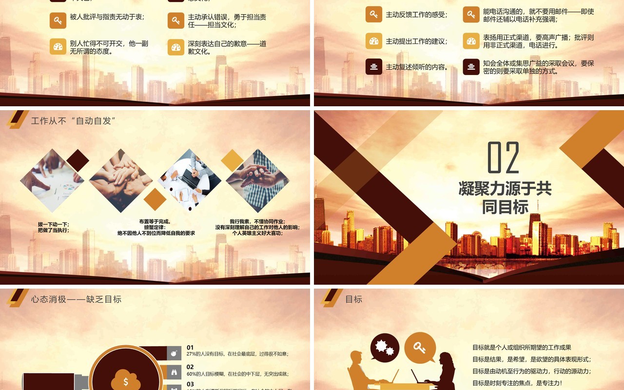 企业文化团队凝聚力员工培训PPT模板27